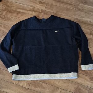 Nike Black and Gold women's  sweater